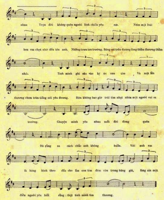 Sheet nhạc Đừng Quên Chuyện Chúng Mình 2